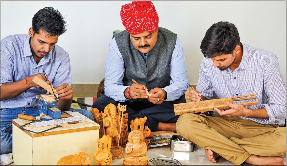 MASTERFUL SANDALWOOD MINIATURE CARVERS OF RAJASTHAN - MR Handicrafts