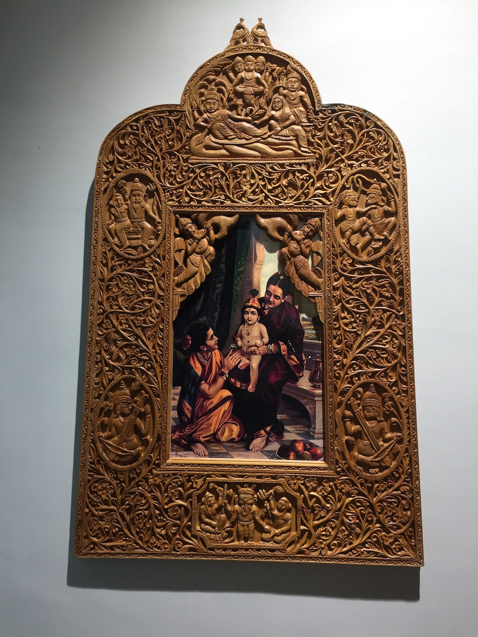 Sandalwood Rare Hand Carved Frame wall hanging artwork - Arts99 - Online Art Gallery